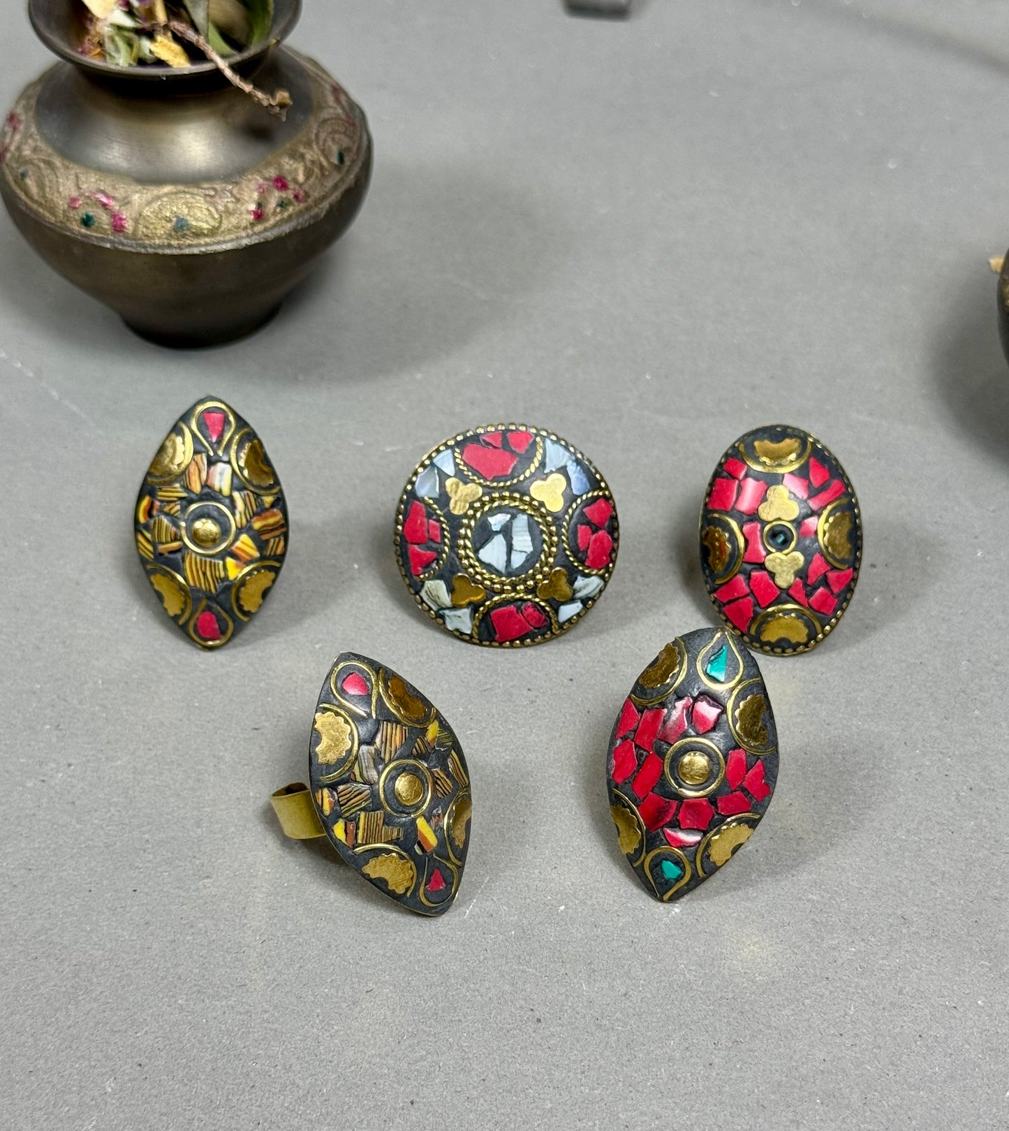 Nepali Stone Rings