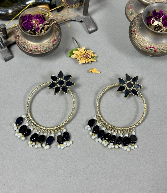 Trible flower Earrings