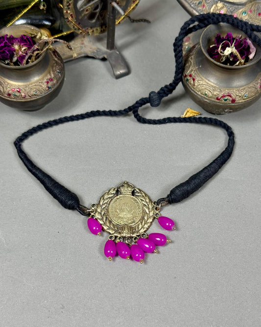Tribal lotus choker