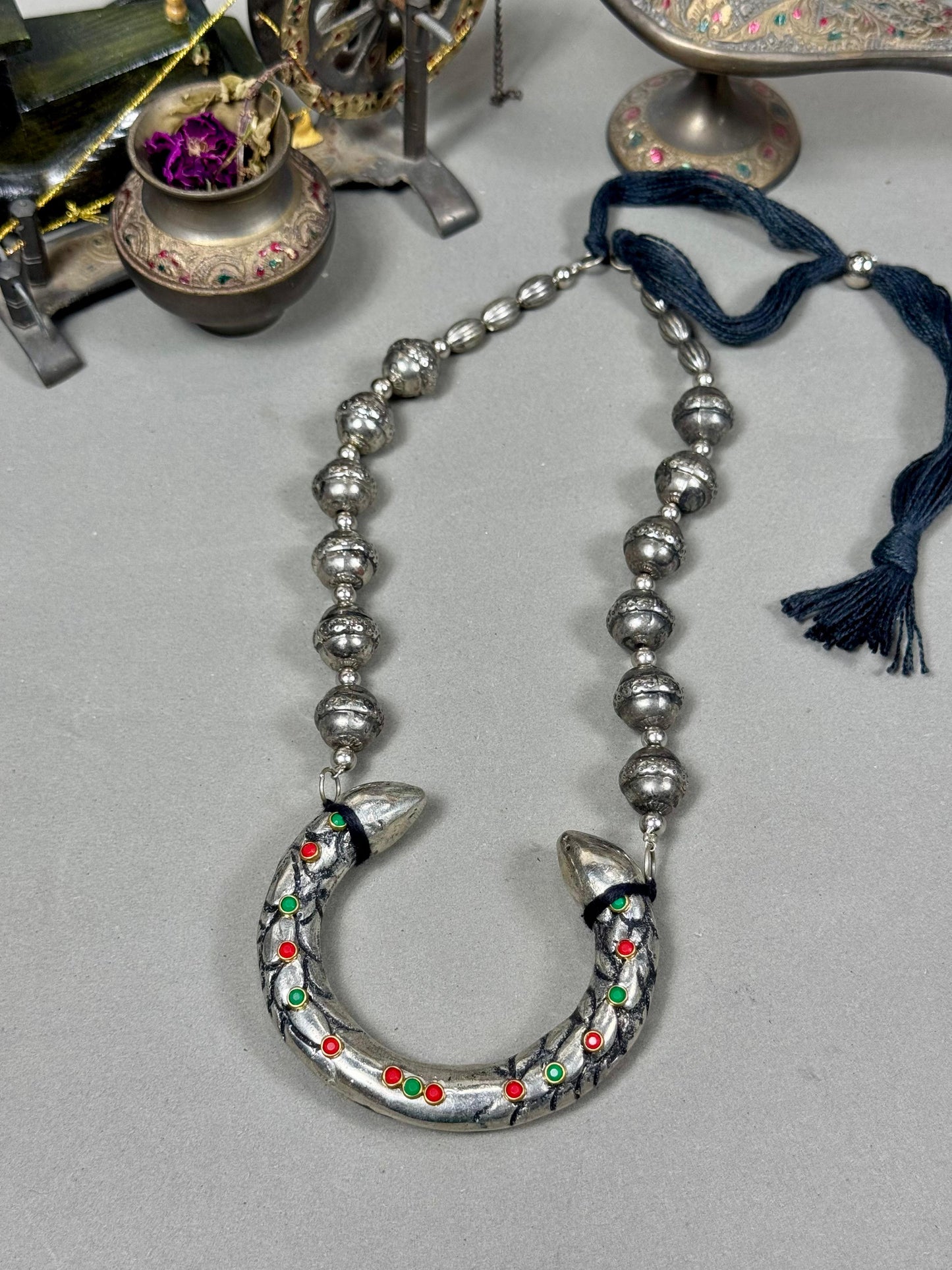 Oxidised Hasli Mala