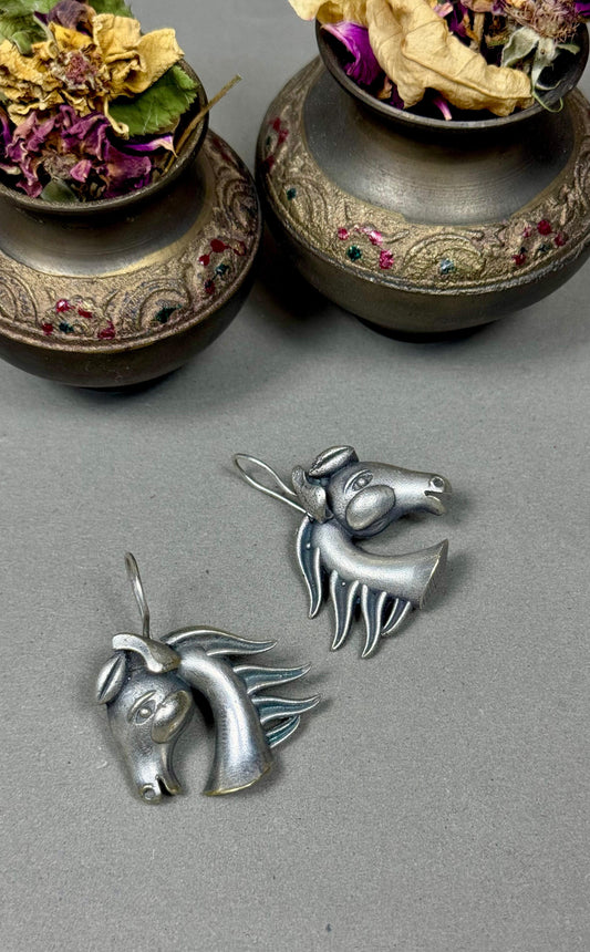 oxidised Noor e Jahan Earcufs