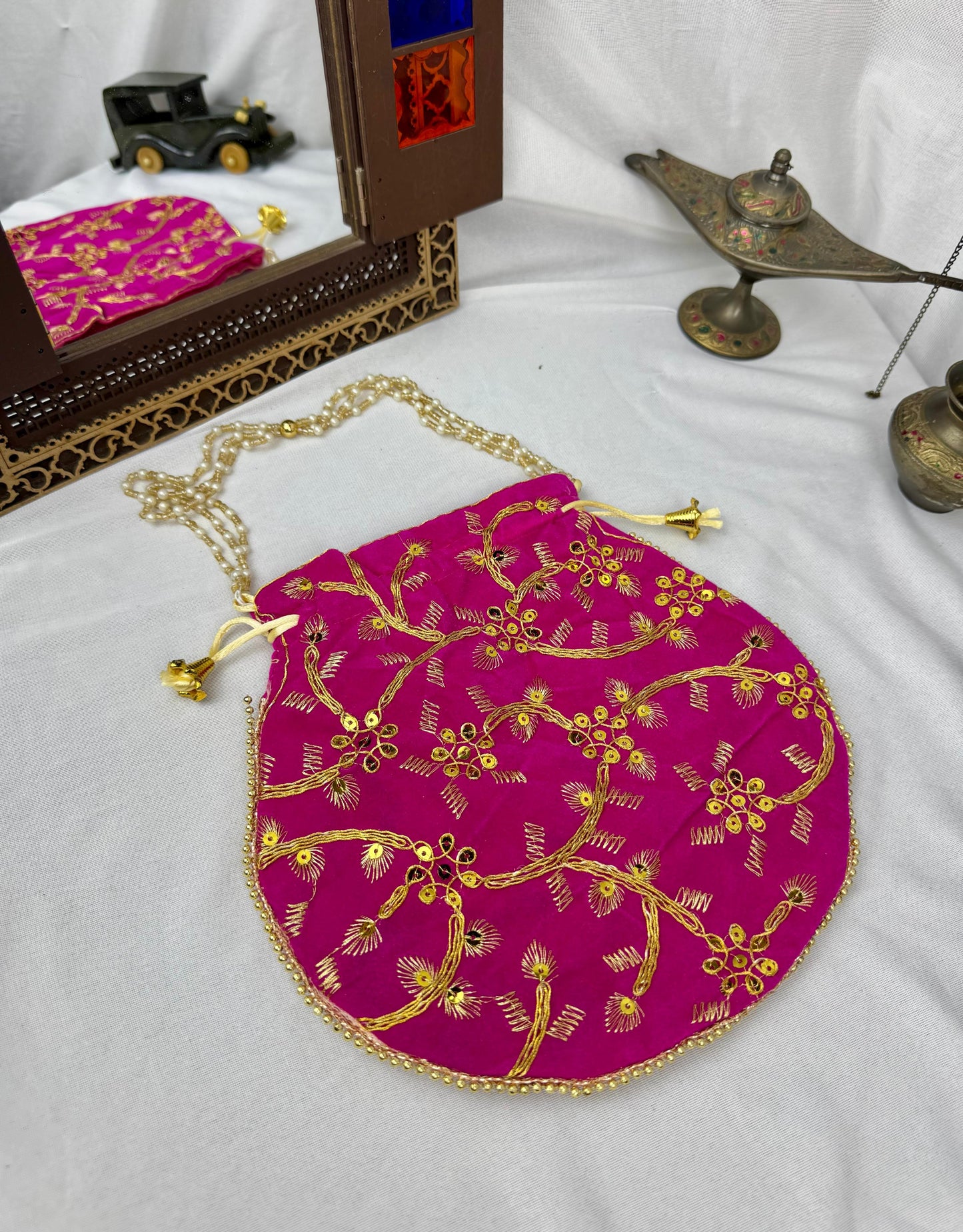 Velvet imported potli bag