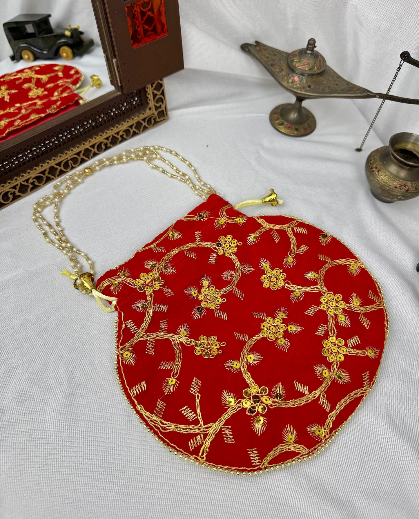Velvet imported potli bag