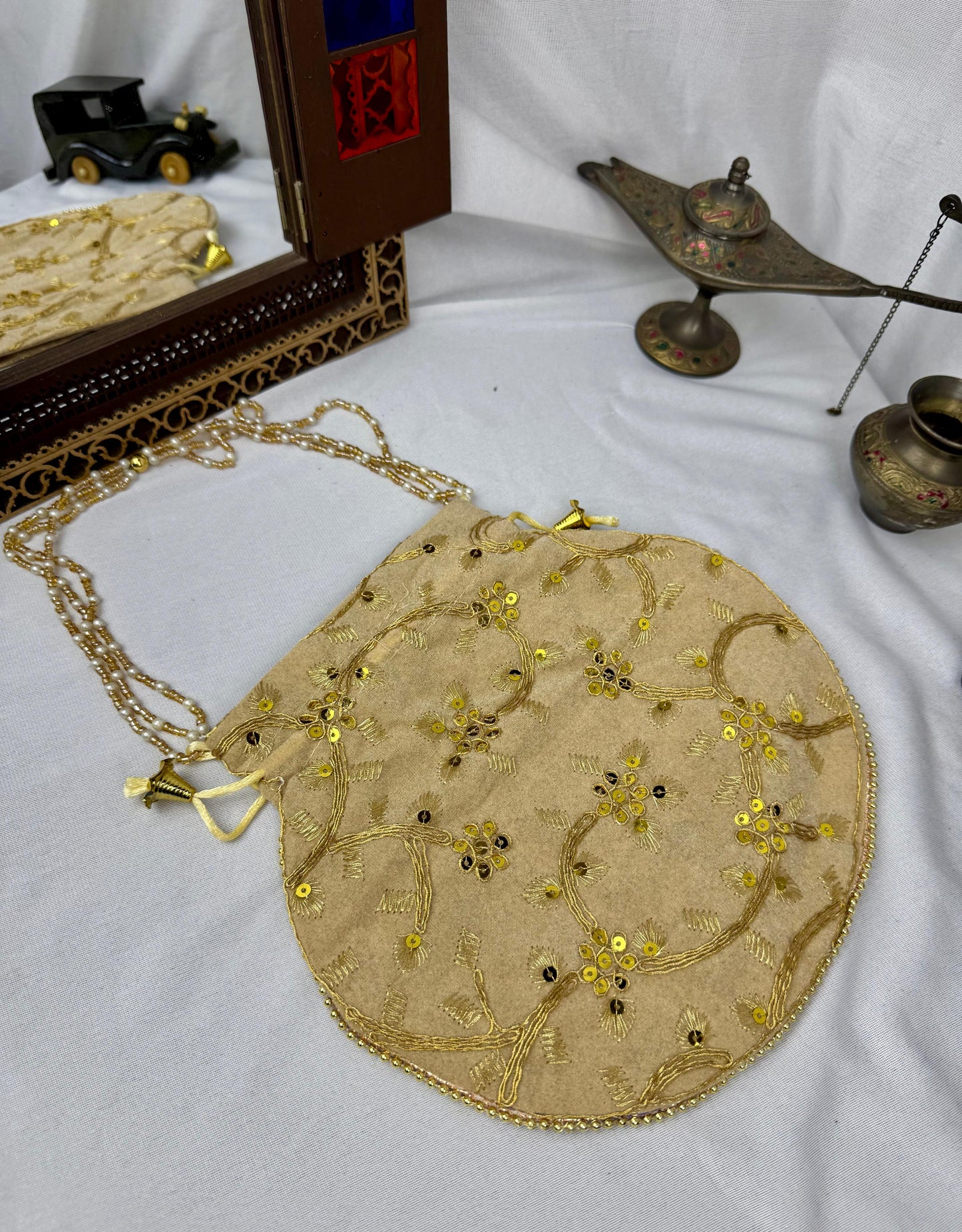 Velvet imported potli bag