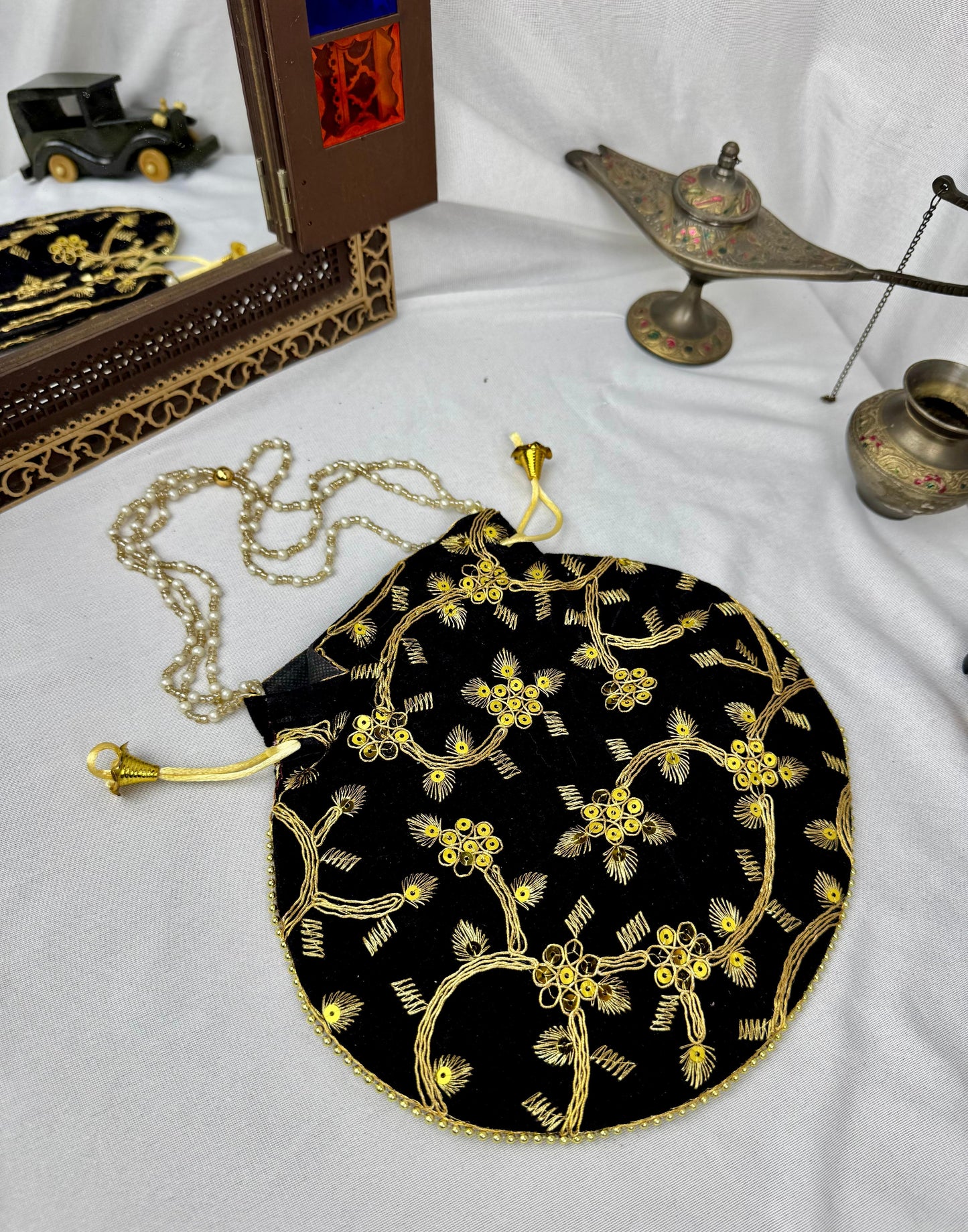 Velvet imported potli bag